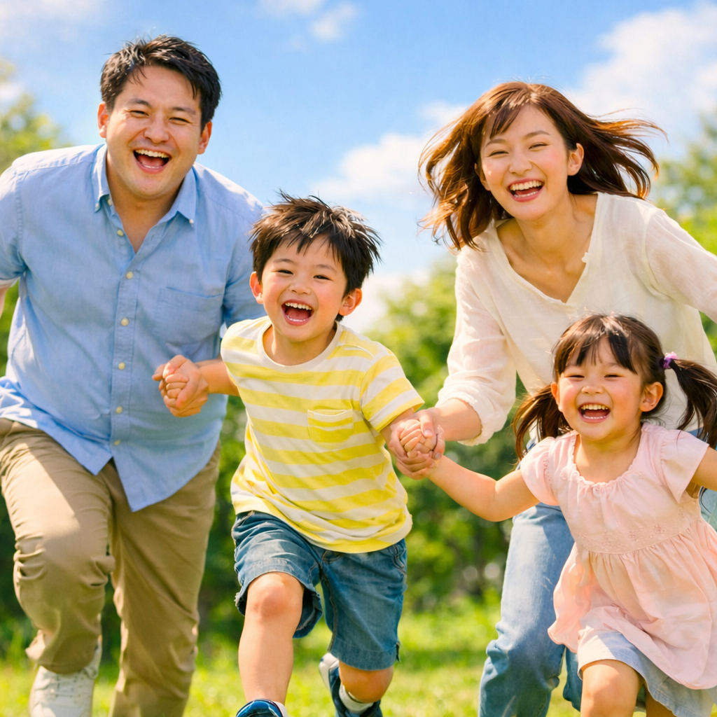 家族の幸せはあなたの笑顔から
