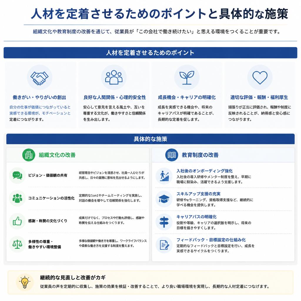 定着率向上の秘訣