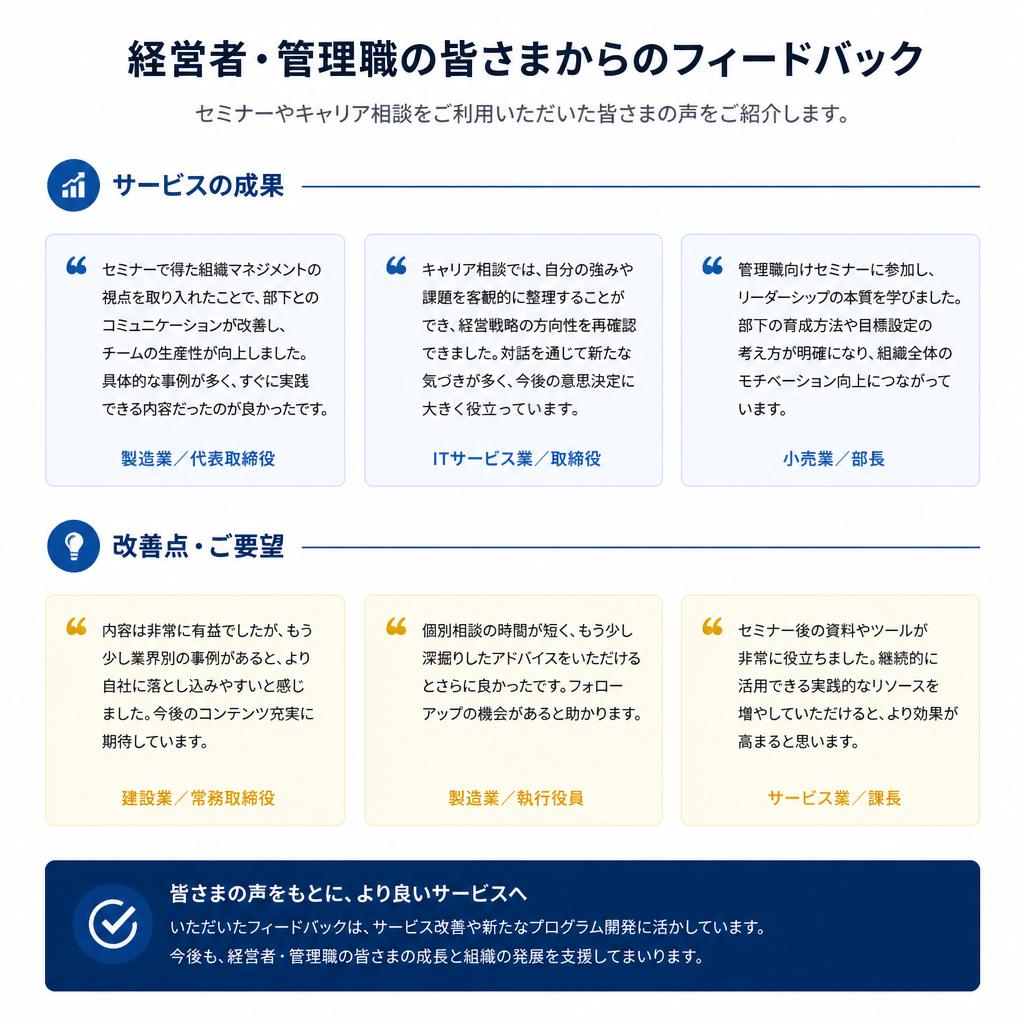 受講者の声