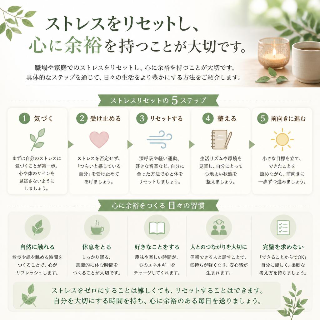 ストレスフリーな毎日の実現
