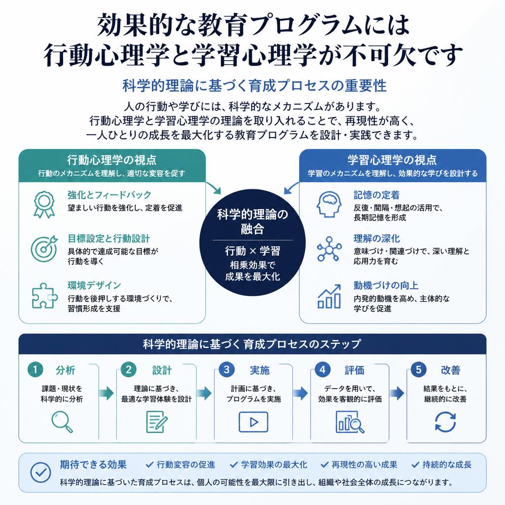 2. 行動心理学と学習心理学の重要性