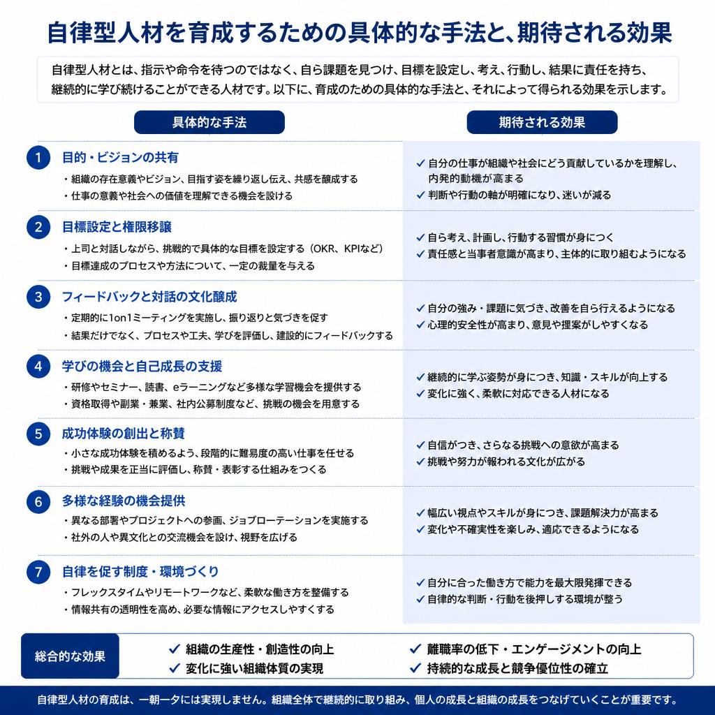 4. 自律型人材の育成法